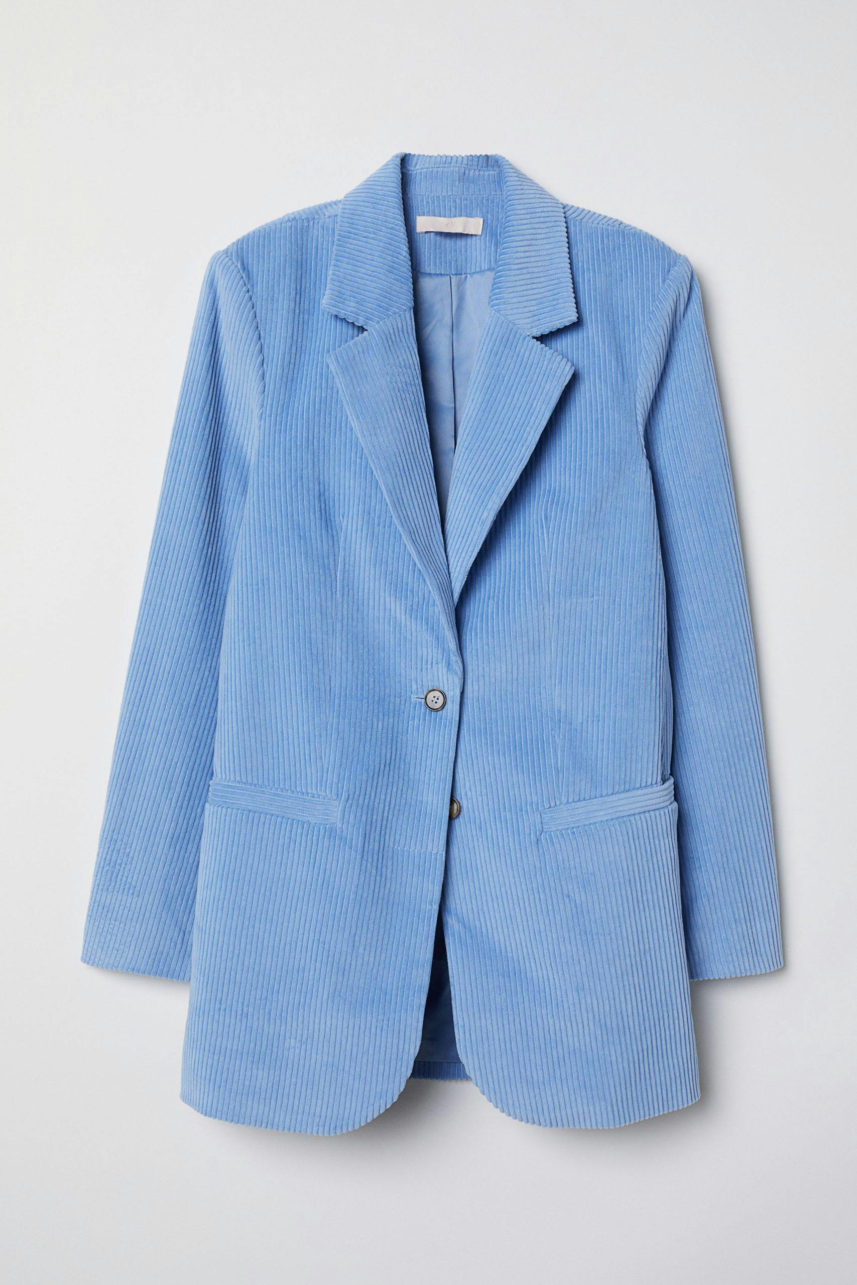 Lang blazer: blazer cordfløyel